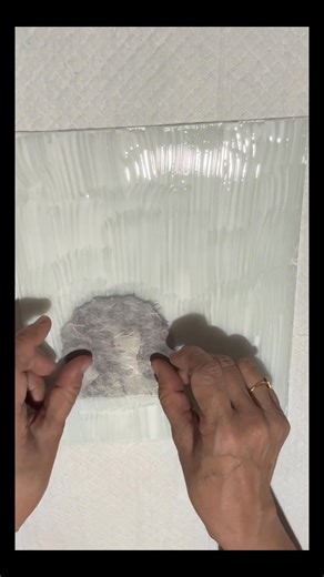 08/12/25 l saved the glass I take out from a picture frame and did the reverse decoupage with crackle finish #diyprojectsathome #dollartreehacks #How #diyvintage #diy #decoupagelovers | Tesha