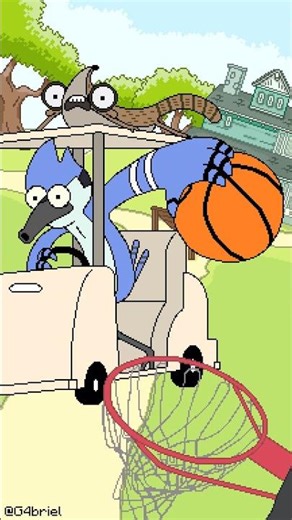MORDECAI DUNKING #regularshow #shorts #animation