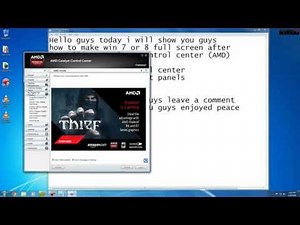 How To Make Win 7 & 8 Full Screen After Installing AMD Catalyst Control Center Driver