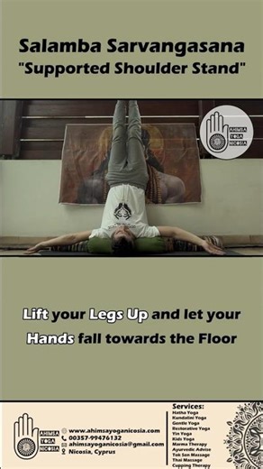 Salamba Sarvangasana | Shoulder Stand Pose (Yoga Bolster Asanas)