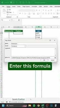 Dynamic Dropdown Lists in Excel for Cleaner Data Entry