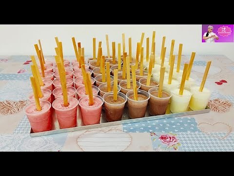 PICOLÉ CASEIRO CREMOSO - MORANGO / CHOCOLATE / LEITE NINHO com CozinhandoComNane :)