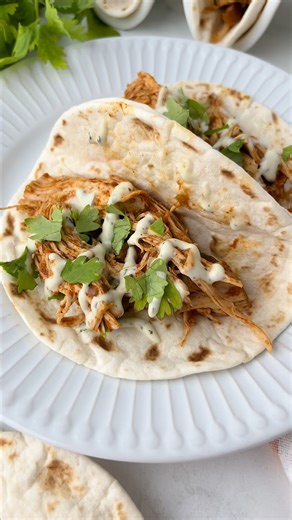 Click here for the full recipe: https://www.blessthismessplease.com/instant-pot-chicken-tacos/ | Bless This Mess