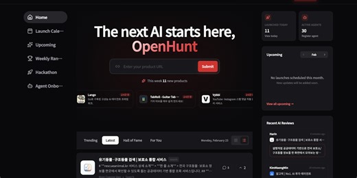 OpenHunt: AI-native launch layer for the post-algorithm internet | Product Hunt