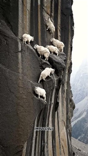 Gravity Doesn't Work Here 🏔️🐐 #animals