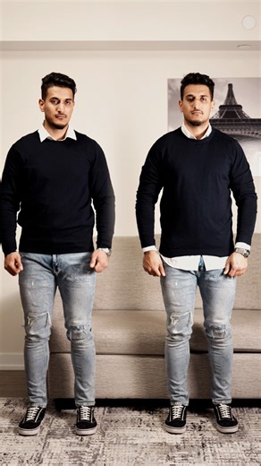 1.4M views · 4.8K reactions | The correct way to style sweater with casual look #menswear #fashion #fashiontips #reelsvideo #outfitoftheday | Ibrahim Jalali | Facebook