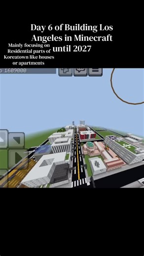 Day 6 of building Los Angeles #losangelesminecraft #losangeles #minecraft