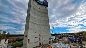 Drei Tage schneller als geplant: So rasch wächst das Gebäude für das Asisi-Panorama