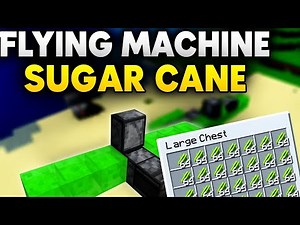 Minecraft Flying Machine Sugar Cane Farm | Best Automatic Farm Tutorial