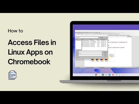 How to Access Files in Linux Apps on Chromebook