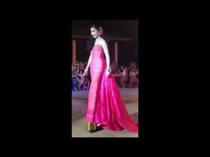 Beauty Queen trying to walk in 18-inch heels: FAIL (Thai Beauty Pageant) - 2 angles of view