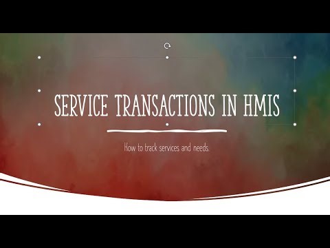 Service Transactions Training Video