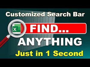 I Built a Google Like Search Bar in Excel… It Finds Anything / Find Any Record in Excel Instantly
