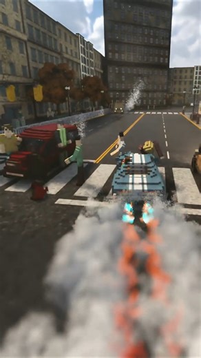 Steve Goes Full GTA in Minecraft! 💥 Car Crash & Explosions #minecraft #gta6 #minecraftanimation