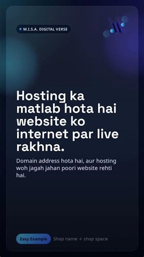 What is Web Hosting? Explained in 30 Seconds #misadigitalverse