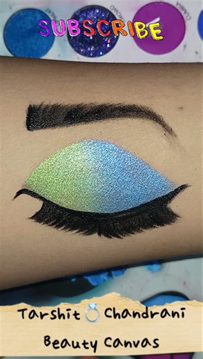 Bicolour shimmery cut crease eye makeup tutorial | easy eye makeup #shorts #youtubeshorts