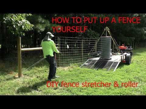 How to build a high tensile fence by yourself, easy and fast, start to finish. DIY fence roller.
