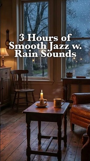 Smooth Jazz with Rain 🌧️ Background Music for Focus & Relaxing