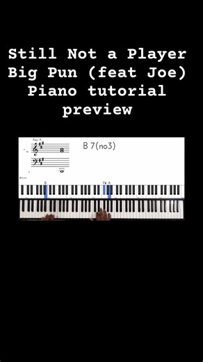 Still Not a Player Big Pun (feat Joe) Piano tutorial preview