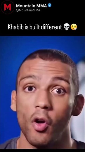 Khabib ate that and wanted some more 😂 Built different! 🤌🏼
