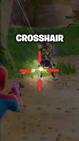 How To Turn On CUSTOM Crosshairs In Fortnite Chapter 7 Season 3! 🎯😍 #shorts #fortnite