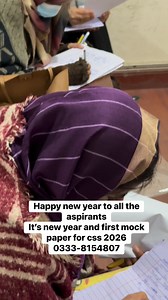 Happy new year to all the aspirants. It’s new year and first mock paper for css 2026 0324 7707363 | CSS Talk