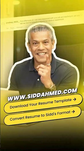 A Great Resume Works in Every Industry | Sidd Ahmed