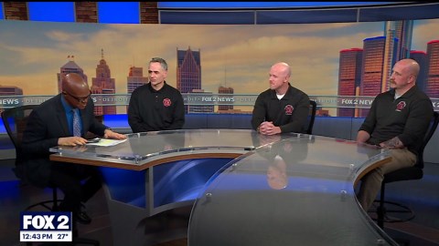 Michigan Professional Fire Fighters Union supporting Michigan food banks