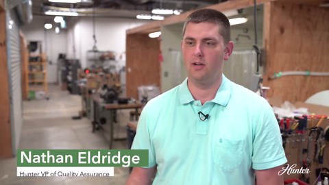 Hunter 52 inch Outdoor or Indoor Ceiling Fan with LED Light and Pull Chain - Black Ceiling Fan, Standard Mount, 4 Blades, For Patio, Porch, Garage, or Living Room - Spring Mill 50336, Matte Black