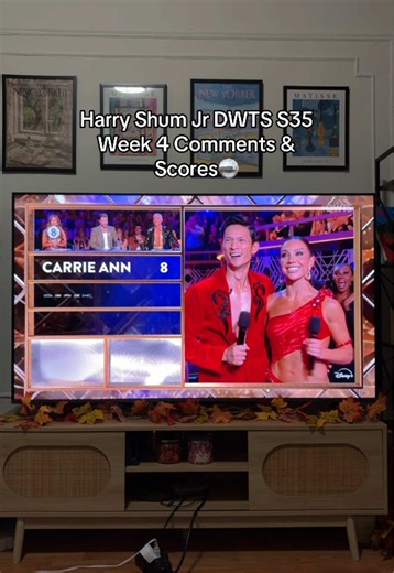 Harry Shum Jr DWTS Season 35 Week 4 Comments & Scores
