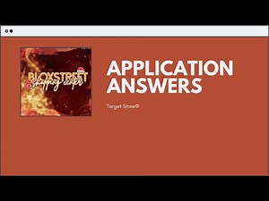 Target Store Application Answers - 2021 | How to PASS your APPLICATION! [ROBLOX]
