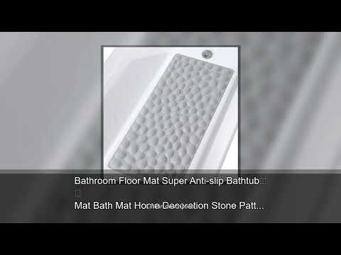Bathroom Floor Mat Super Anti-slip Bathtub Mat Bath Mat Home Decoration Stone Pattern Plastic T