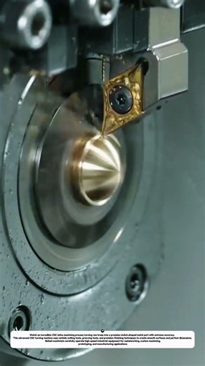 Amazing CNC Lathe Machining Process | Precision Metal Turning & Custom Brass Bullet Manufacturing