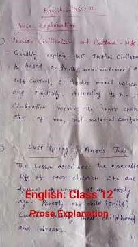 Class : 12 Explain English easy language $ simple sentence