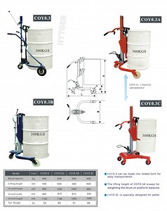 [Hot Item] 250kg Manual Oil Drum Carrier Hand Pallet Truck (COT0.35C)