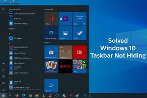 Youtube fullscreen taskbar windows 10