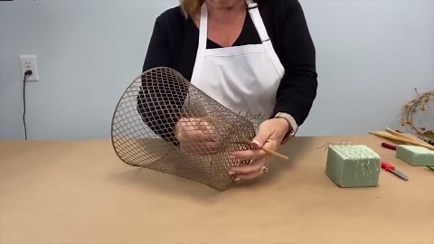 Run to dollar store for a trash can for a brilliant decor hack!