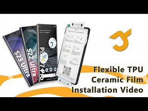JZG Flexible TPU Film/ Ceramic Film Installation Video with Black Alignment Tool