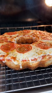 Giant pizza bagel 🥯 #satisfying #recipe #bagel #pizza | Kyle Istook