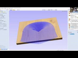 Shaping a seat using the VCarve molding toolpath