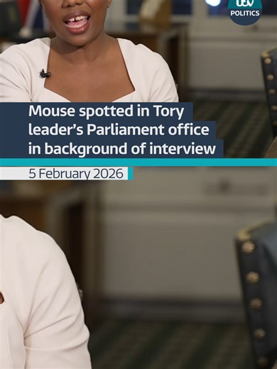 Parliament is known to have a bit of a mouse problem and it appears Kemi Badenoch's office is not exempt #politics @itvnews