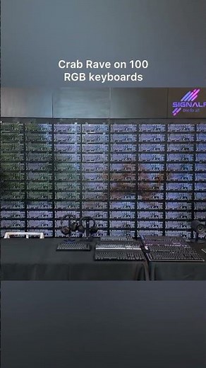 Crab Rave on RGB keyboards