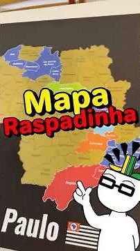 Scratch-off map of São Paulo #map #geography
