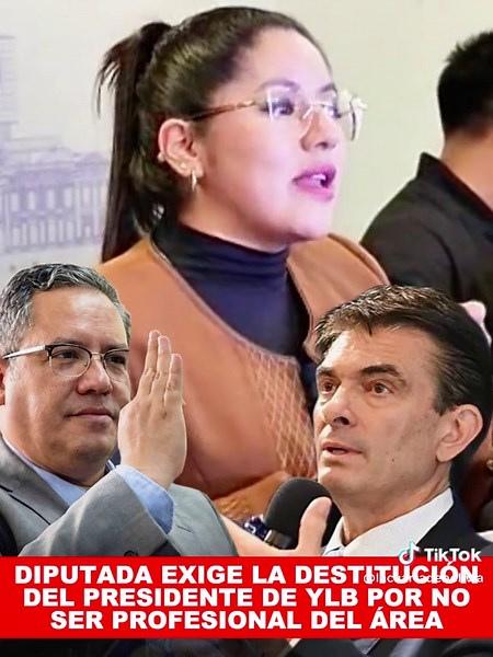 Lissa Claros, diputad por Potosí, exige la destitución inmediata del nuevo presidente ejecutivo de YLB, ya que asegura que no se puede poner al frente del proceso de industrialización del litio a un abogado sin conocimiento técnico.