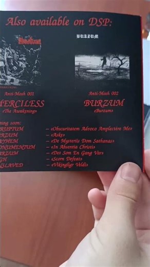 Mayhem - Deathcrush CD #blackmetal #mayhem #cd #deathcrush #euronymous #hellhammer #album #necrolust