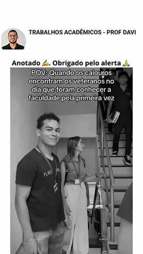 REAÇÃO DOS CALOUROS COM OS VETERANOS 😂 #faculdade #viral