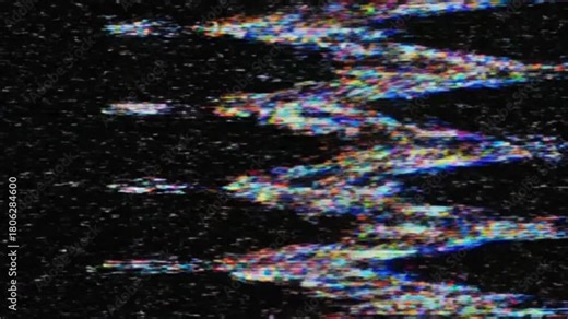 Analog vhs static noise and crt glitch texture overlay for video editing