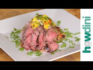 How to make grilled skirt steak with mango salsa