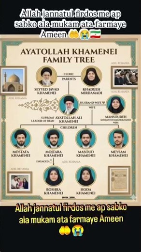 Ayatollah Ali Khamenei ki family #ramadan2026