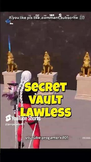 Secret Vault Outlaw Oasis (turs statue puzzel) how to open - #Fortnite C6 S2 #lawless #shorts